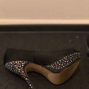 Steve Madden Shoes - Steve Madden Black Satin Peep toe heel Steve Madden Shoes - Steve Madden Black Satin Peep toe heel